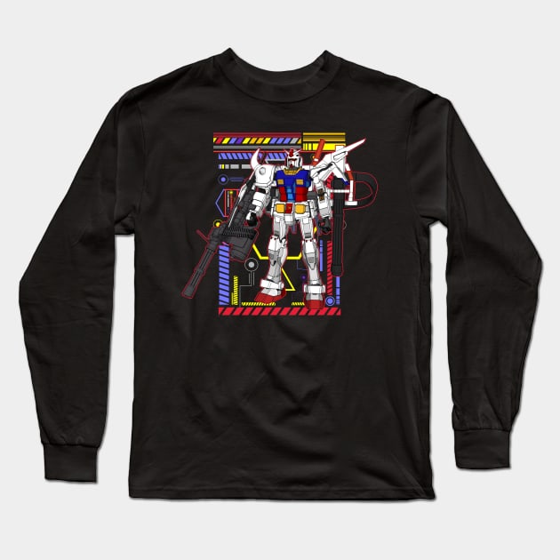 RX-78-2 Gundam Long Sleeve T-Shirt by gblackid